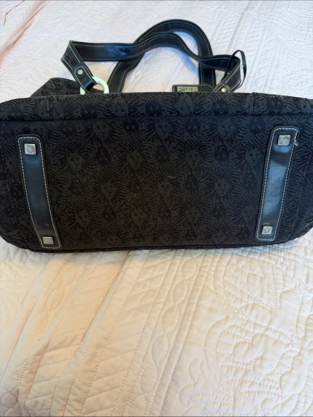 Anne Klein Black Tote with ID Tag